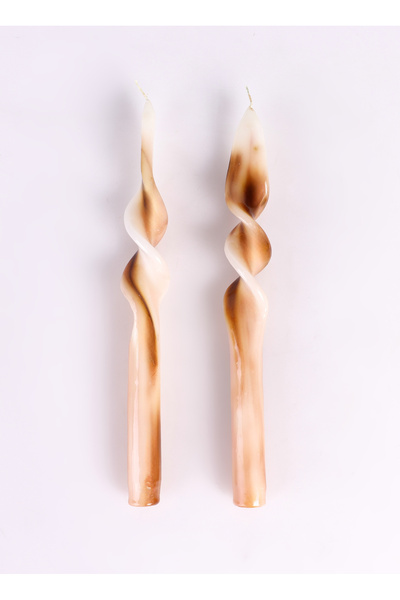 BOYNER EVDE Şamdan Mum, Bedensiz, Kahve