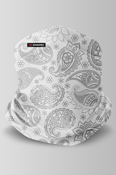 ENDRO White Vibe Motorcu Buff Maske Outdoor Boyunluk Unisex Bandana