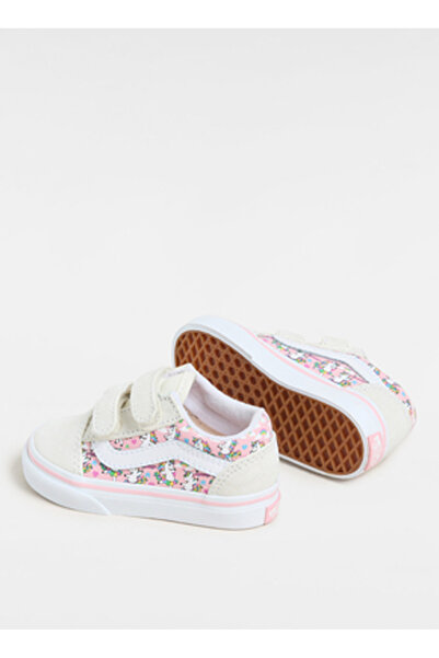 Vans Krem Kız Bebek Deri Yürüyüş Ayakkabısı VN0009RCCY71-Old Skool V