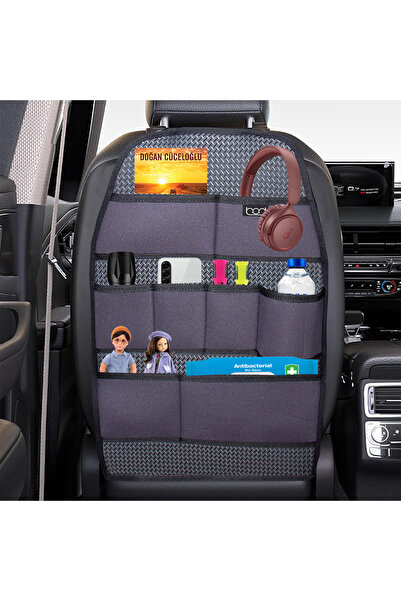 Bod Eva Serisi Koltuk Arkası Düzenleyici Araç Içi Organizer Füme