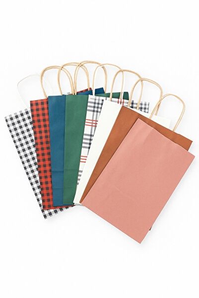 Ta-Fu Global 31x12x41 Renkli-desenli Karton Çanta 25li