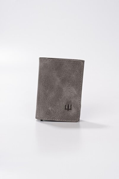 Getto Deri Vibe Mekanizmalı Hakiki Deri Cüzdan Kişiye Özel İsim Baskılı Cüzdan