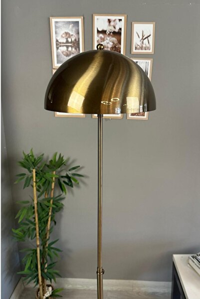 Bamyum Eskitme Lambader Modern Dekoratif Metal Oturma Odası Çalışma Odası Zemin Lambası 170 Cm Kablo