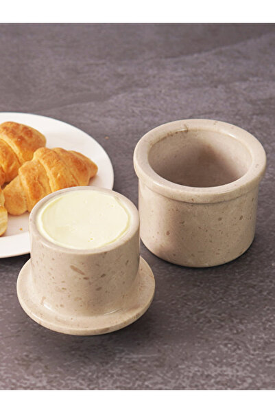 Radicaln Verona Marble Butter Keeper - 4.25" French Butter Crock with Lid - K...