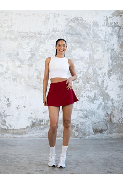 Bugasy Kadın Bordo Tenis Eteği