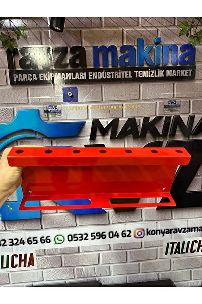 Ravza Makina Detay Fırça - Sprey Aparatı / Oto Detay Düzenleyici - Kırmızı Renk