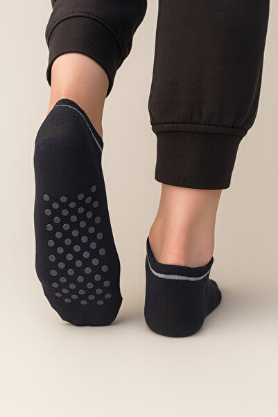 shefox 3 чифта дамски памучни чорапи с ABS печат, неплъзгащи се