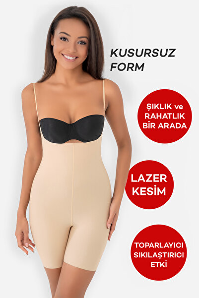 ALEXANDER HUD Two Sizes Slimming Women's Corset – Chest, Belly and Waist Shaper, Black & Skin Color, Daily Use