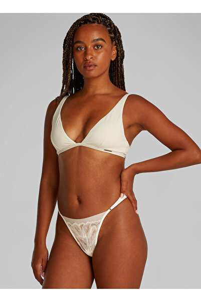 Calvin Klein Beyaz Kadın Tanga LV00QF8031 CK WOMEN