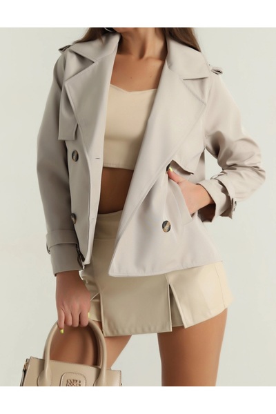 MUG collection Women's Short Trench Coat