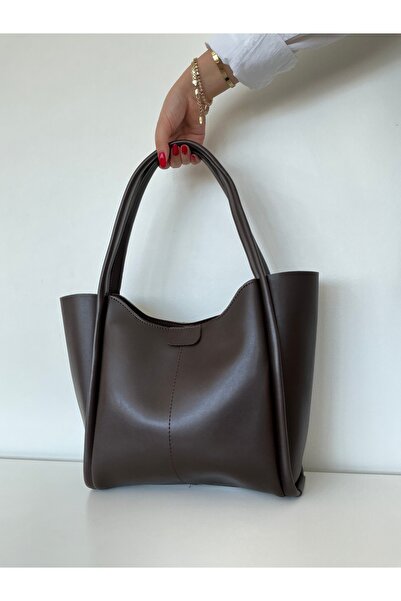 yako Artrmis Kadın Omuz ve El Çantası Minimalist ve Geniş Hacimli Tote Bag(iş...