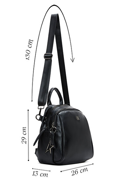 Derimod Women's Black Long Strap Backpack 25Wbd249218