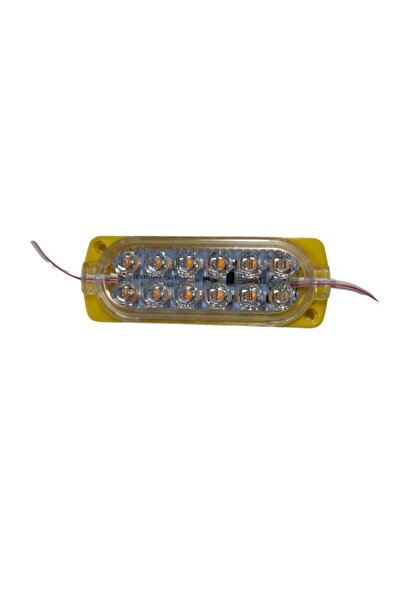 DORA LED 12 Volt Sarı 2.4 Watt Animasyonlu Çakar Modül 12 Ledli