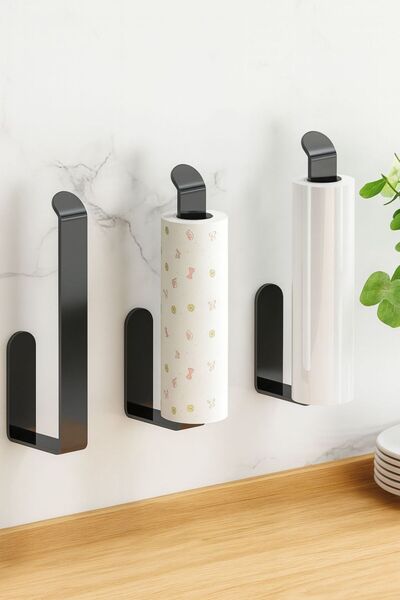 Genel Markalar Raf Altı Kağıt Havluluk | Siyah Raf Altı Fincanlık Portatif Do...