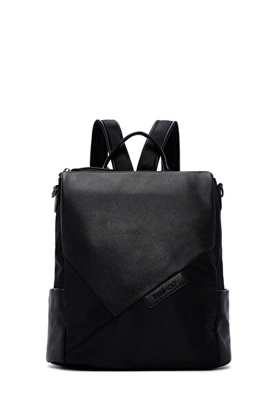 Derimod Women's Black Long Strap Casual Backpack 25Wbd250214
