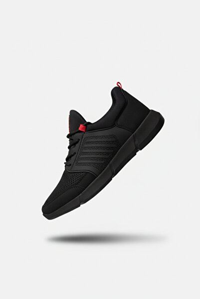 Riccon Siyah Kırmızı Erkek Sneaker 0012105
