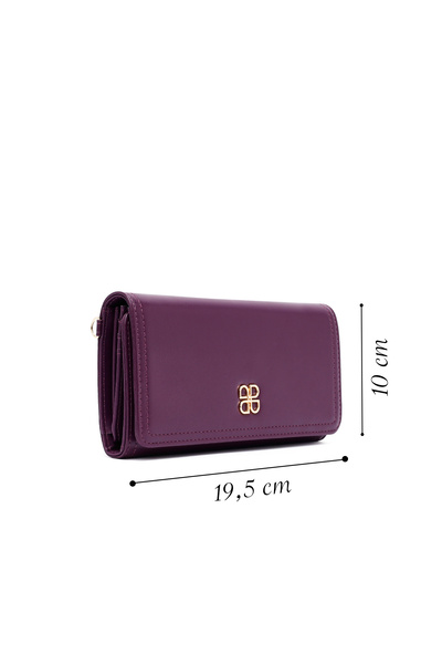 Derimod Women's Purple Strap Detailed Wallet 000A2D561318