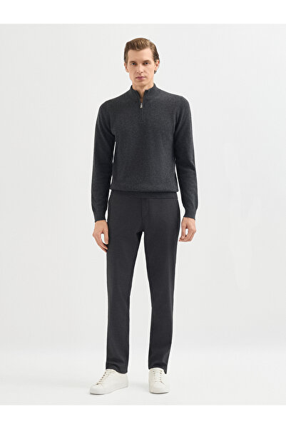 Karaca Erkek Regular Fıt Triko Kazak-Antrasit