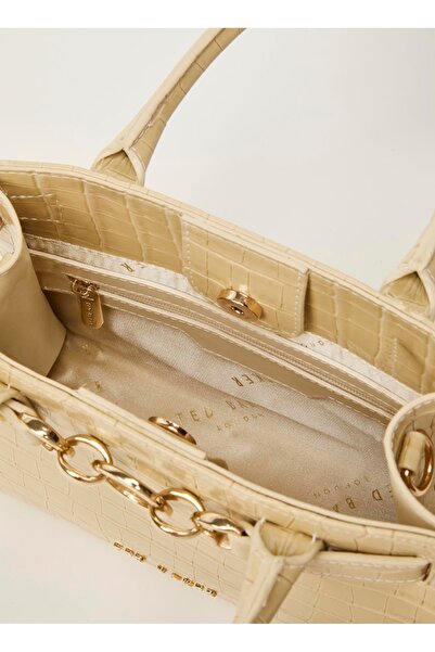 Ted Baker Τσάντα Croco με λεπτομέρεια αγκράφα