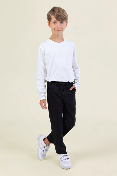 DMB BOYS & GIRLS Çaren Kids - Boys' Pants- Elastic Waist Double Pocket Cotton Pants- Boys' School Pants