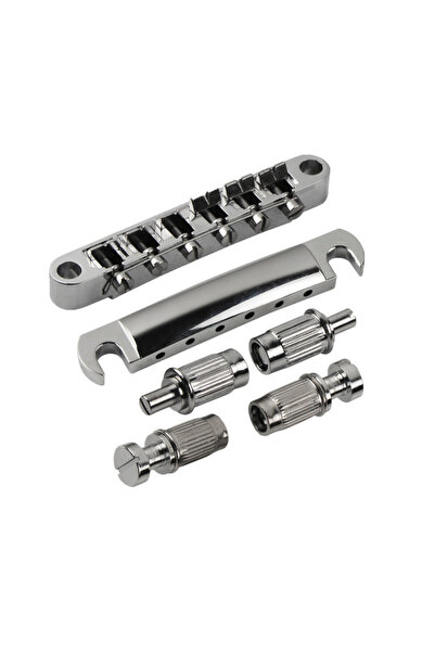 Choice مجموعة كروم من مجموعة FLEOR لجسر جيتار LP العتيق وقطعة الذيل لأجزاء جي...