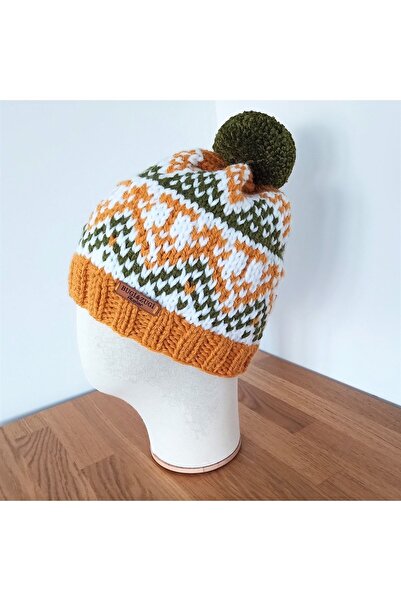 Bugi&Zugi El Örgüsü Yünlü Bere Kışlık Yetişkin Bedeni