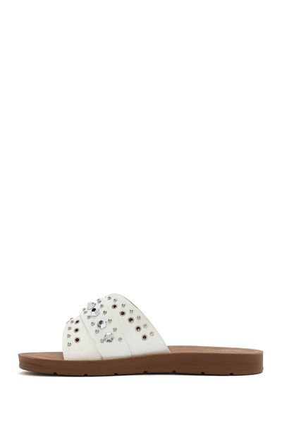 Derimod Papuci de damă White Stone 25SFE463418