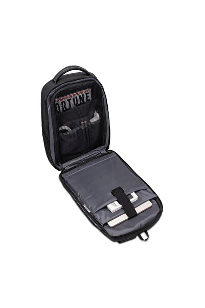 Classone GA-0010 Guntlet V1 Sert Kabuk Serisi 15.6 inch WTX Pro Su Geçirmez Kumaş Laptop Çantası -Siyah