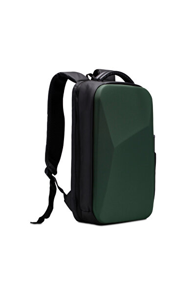 Classone GA-0017 Guntlet V1 Sert Kabuk Serisi 15.6 inch WTX Pro Su Geçirmez Kumaş Laptop Çantası -Yeşil