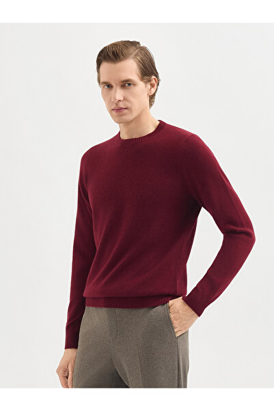 Karaca Erkek Regular Fıt Triko Kazak-Bordo