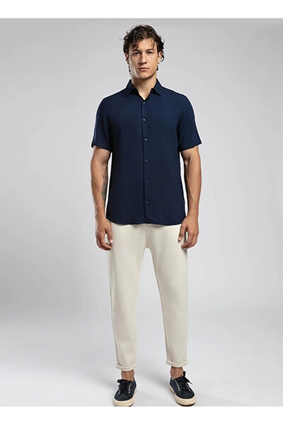 Lee Cooper Regular Fit Lacivert Erkek Gömlek 252 LCM 241019 BASICES LACİVERT