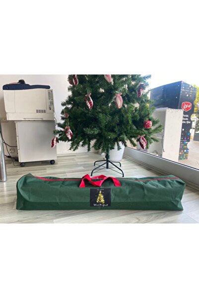 My Party Store YILBAŞI SETİ 1 ADET TAŞIMA ÇANTASI + 1 ADET 180CM NOEL AĞACI + 1 ADET RENKLİ LED