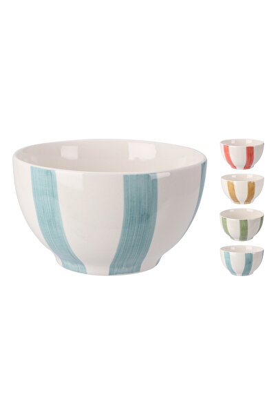 BOYNER EVDE Çok Renkli Çorba Kasesi SOFT DESENLİ ÇİZGİLİ 14CM 4 ASS.
