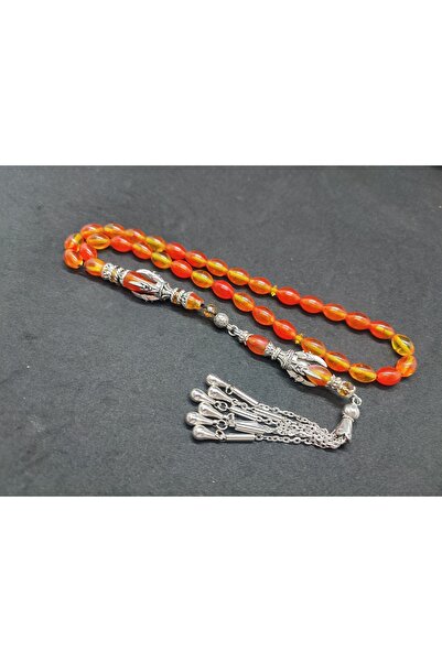 İskeçe Exclusive Zeyn Masterpiece Imame Silver Nakkaş Claw Model Squeeze Amber Certified 8394