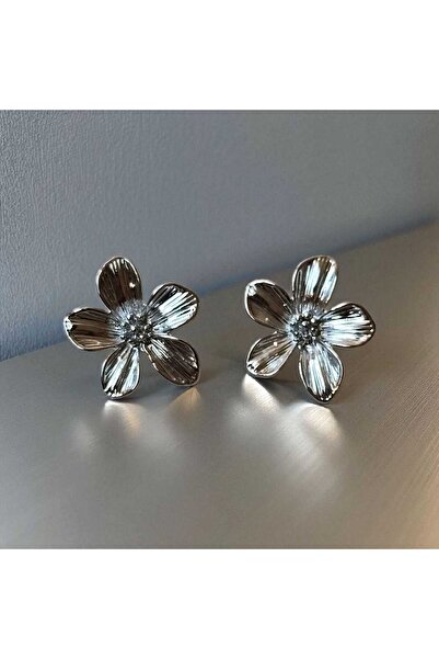 İlraysa ÇİÇEK DESENLİ İNCİLİ KADIN KÜPE | ŞIK AKSESUAR | RENK ATMAZ GARANTİLİ KÜPE