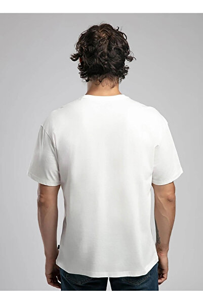 Lee Cooper Ανδρικό μπλουζάκι με στρογγυλή λαιμόκοψη εκρού 252 LCM 242041 KELVIN ECRU