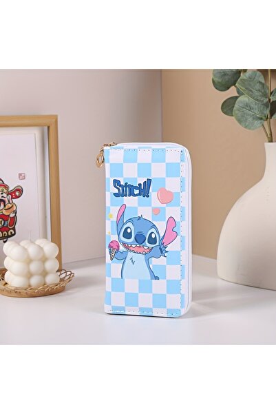 Miniso Stitch-A Stitch Vintage Style Long Wallet with Zipper Pocket, Clutch B...