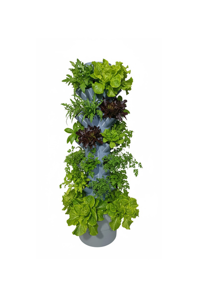 Ulu Atölye Topraksız Tarım Hobi Seti 24'lü Kule - Gri