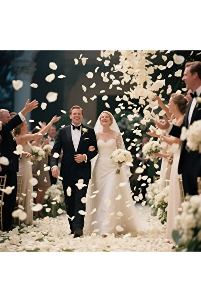 Çemrek Süs Parti Saçar Yapay Gül Konfeti Gelin Konfetisi Gül Yaprağı Kumaş 500 lü