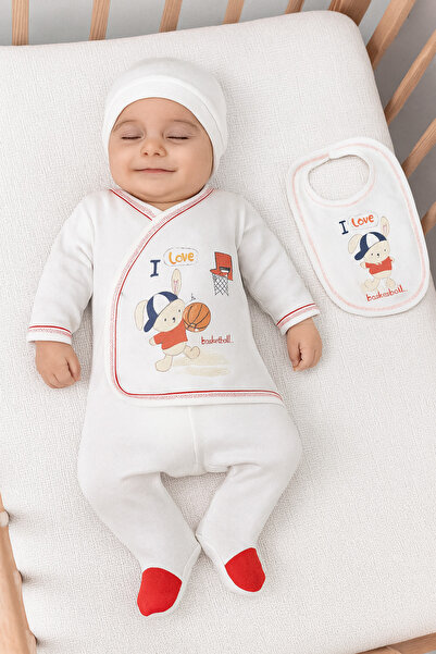 BYS BABY FASHION طقم ملابس للأطفال حديثي الولادة من القطن 100% مكون من 5 قطع ...