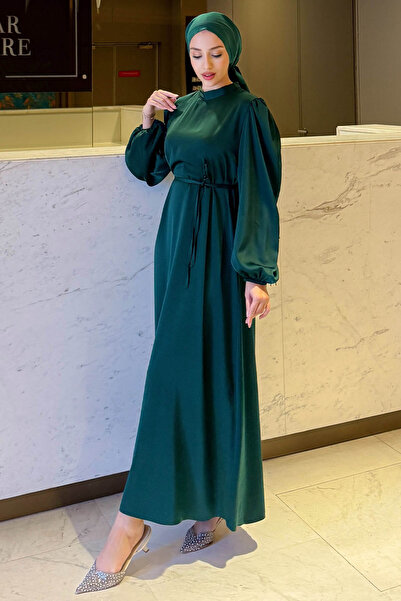 sachin and babi light blue dress Emerald Green Satin Silk Gown by Omana by Ranjana Bothra at Pernia's Pop Up  Shop 2026 main image 1