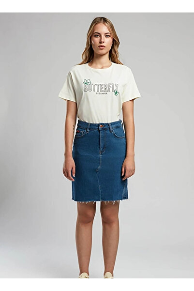 Lee Cooper Normal Bel Mavi Kadın Kısa Etek 252 LCF 126007 AVA 2 DENIM