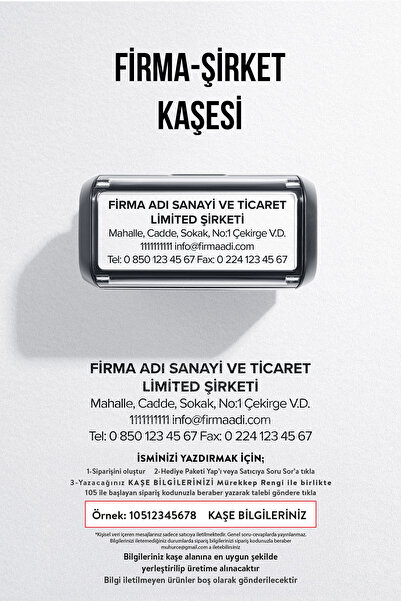 MÜHÜRCE Firma Kaşesi, Şahıs Şirketi Kaşesi, Limited Şirket Kaşesi, Anonim Şir...