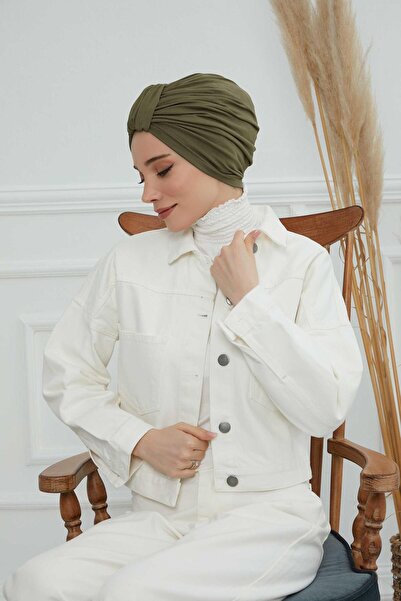 Aisha's Design Combed Cotton Bone,B-68,Khaki Green