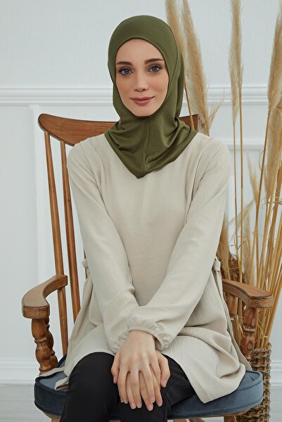 Aisha's Design Hijab Bonnet, Tb-5, Khaki