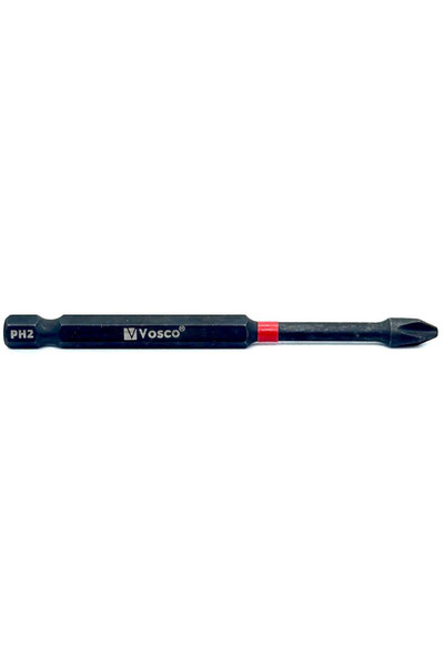 vosco Vandor Bits Uç Matkap Ucu Tornavida Ucu Vidalama Ucu İmpact S2 Çelik PH2-90 ( 1 ADET )