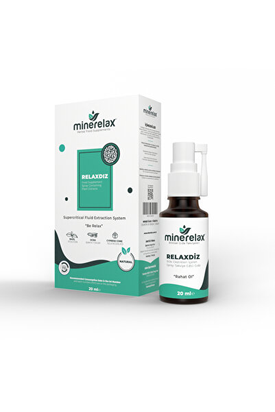 Minerelax RELAXDİZ Bitki Ekstreleri İçeren Sprey Takviye Edici Gıda – 20 ml