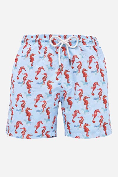 Tudors Pantaloni scurți de baie pentru bărbați, cu croială standard, din plas...