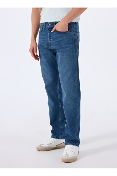 BOSS Lacivert Erkek Normal Bel Regular Fit Denim Pantolon RE.MAINE