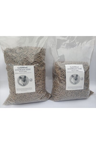CP Goldmind Pelet Yem 2kg Tavşan, Chinchilla, Ginepig, Hamster, Için Uygun Kemirgen Yemi. Pelet Yem 2kg